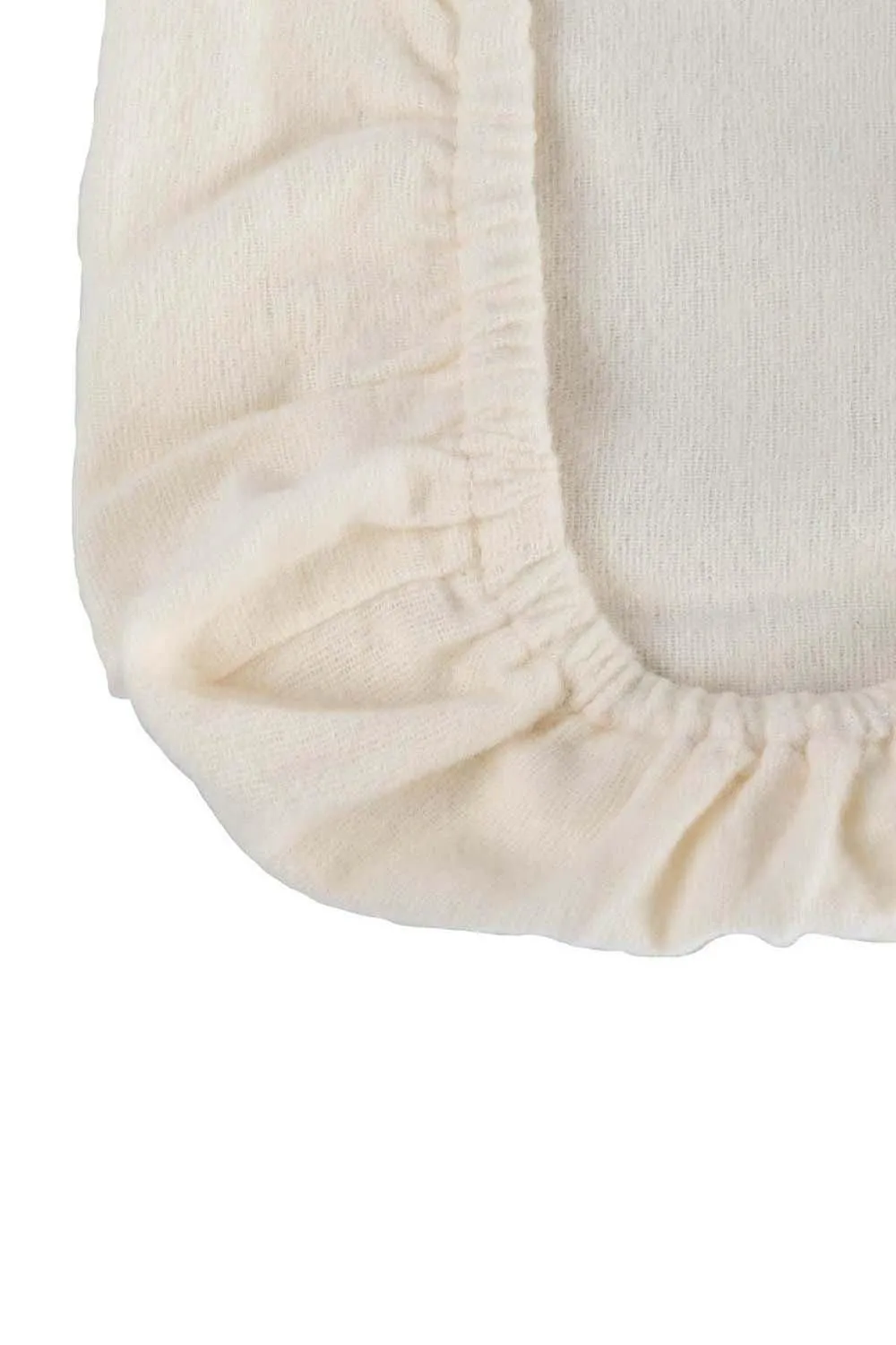 Homescapes Brushed Cotton Fitted Cot Sheet Pair 100% Cotton in Cream 2