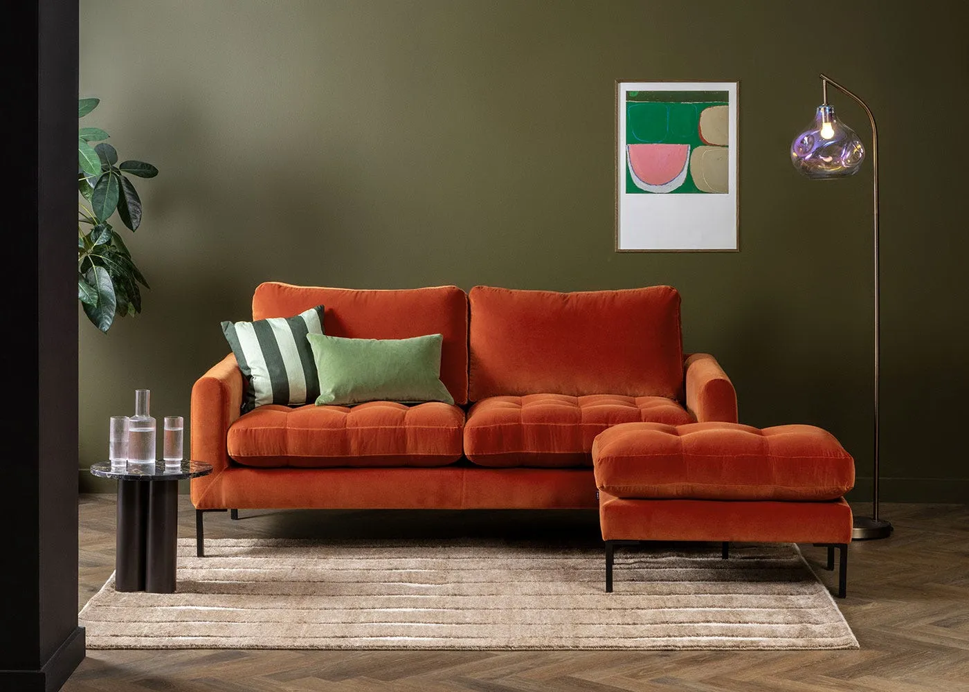 Heal's Bolha Floor Lamp Petrol & Bronze 3