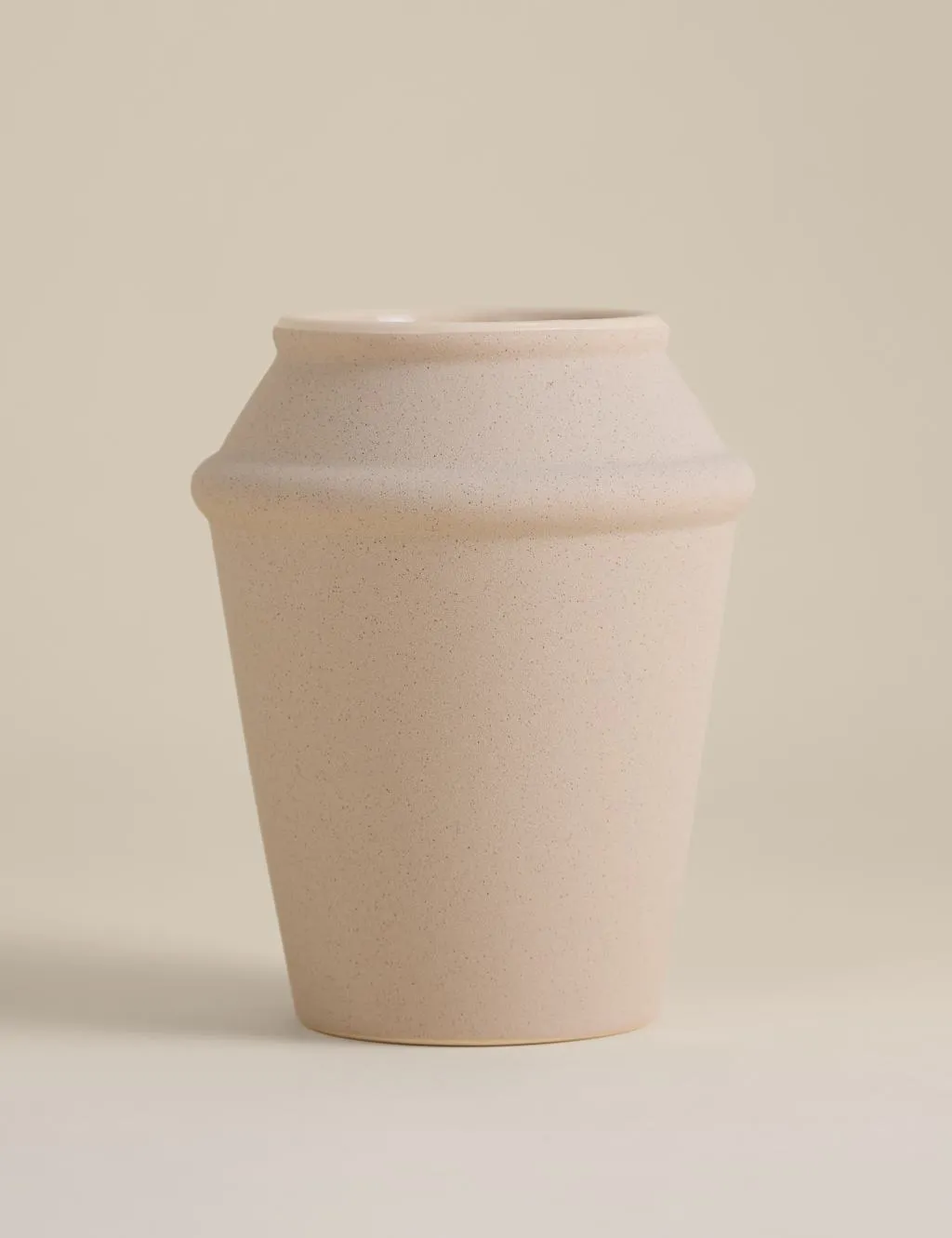 M&S Angled Ceramic Vase White
