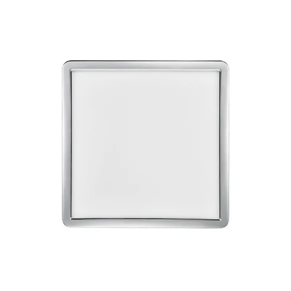 Nordlux Oja 29 Square Ip54 3000/4000K 3-step Ceiling Light Chrome, Silver 3