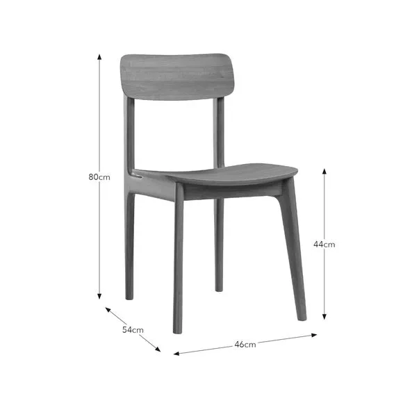 Malin Dining Chair, Oak 6