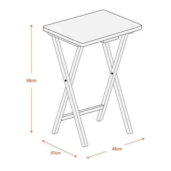 Rubberwood TV Table, Natural 4