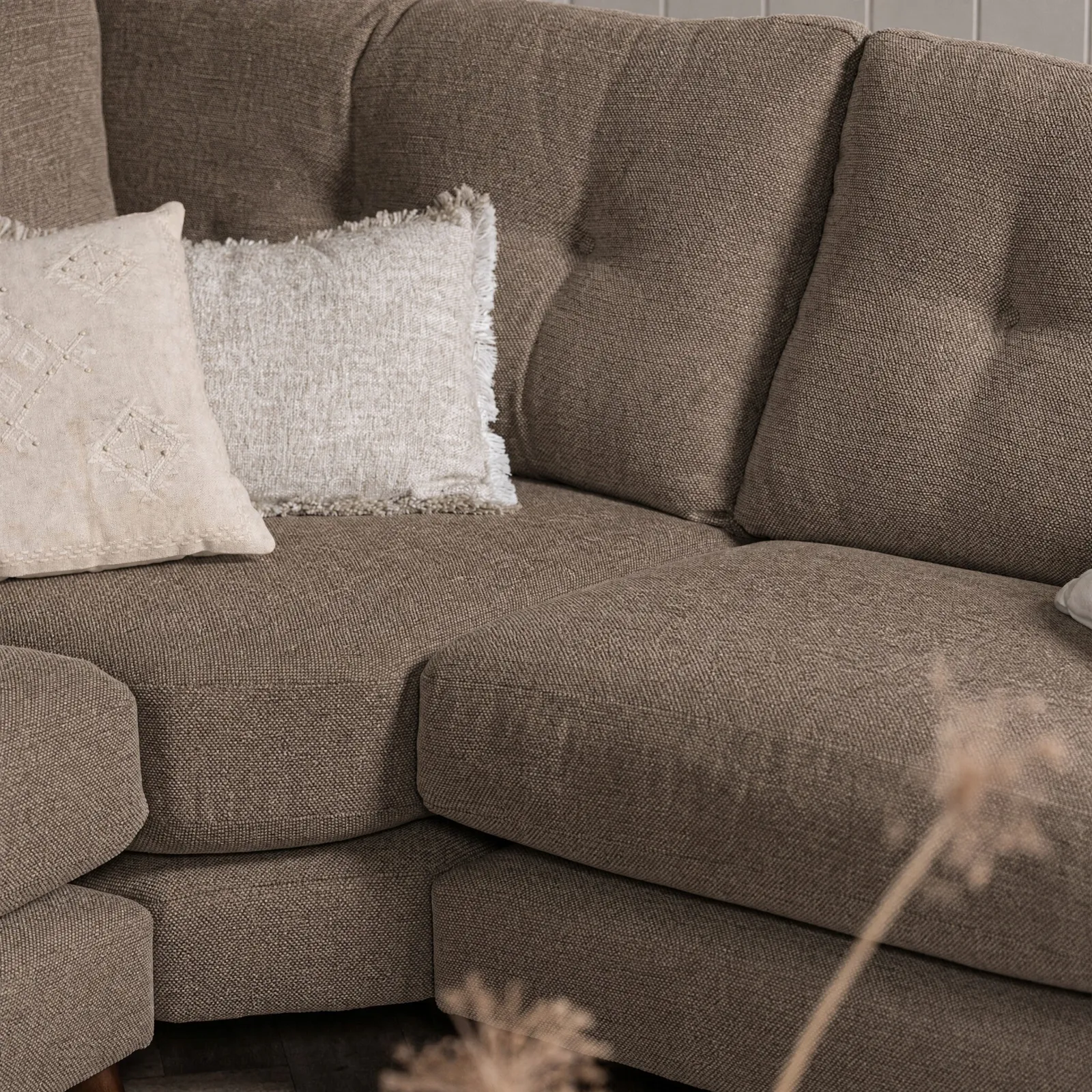 Benton Large Corner Sofa, Brown | Barker & Stonehouse 5