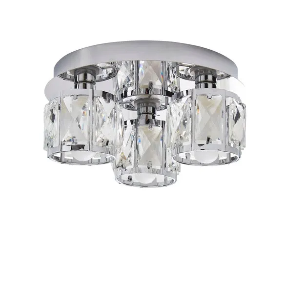 Kylie Bathroom 3 Light Flush Ceiling Light 5
