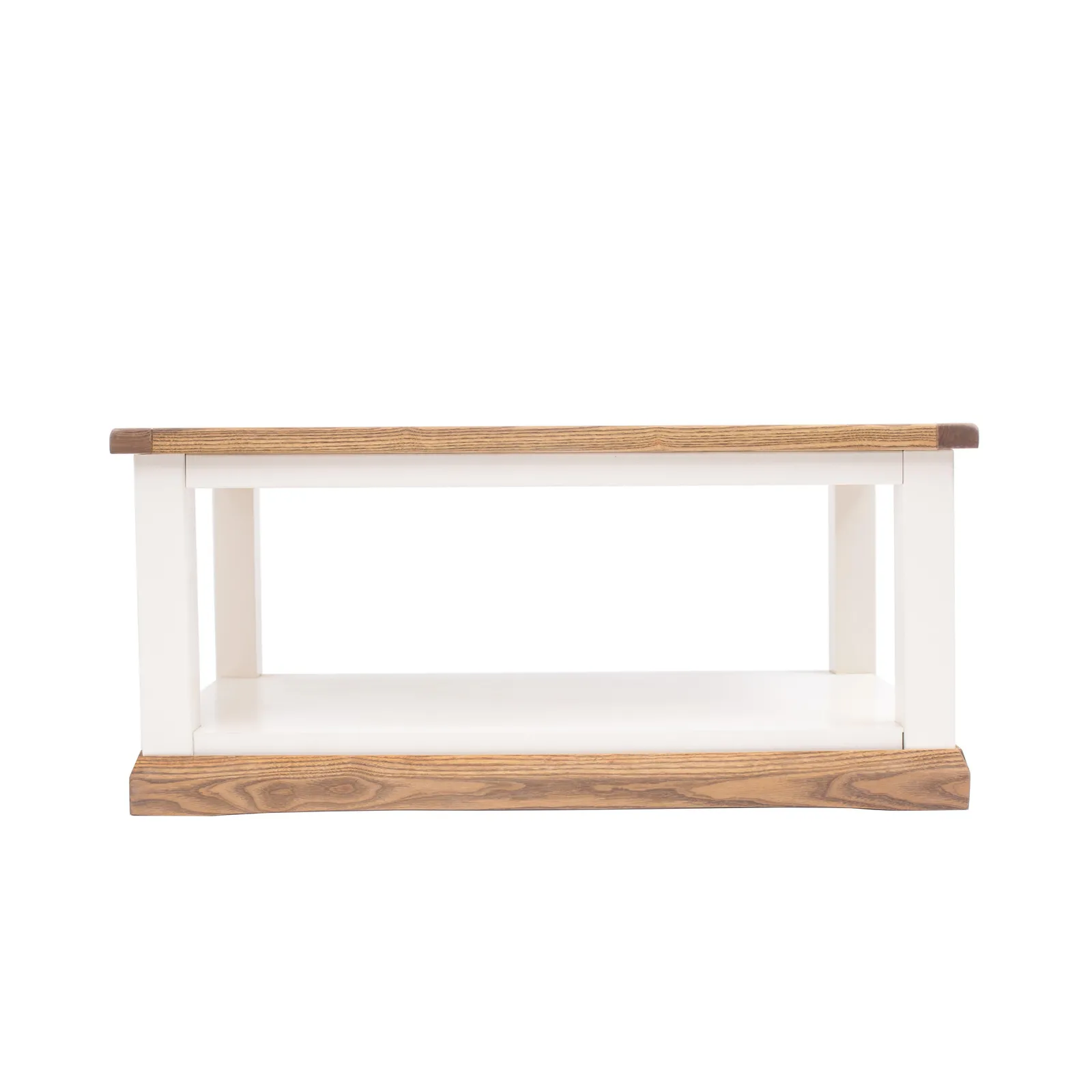 Cabinet Bits Coffee Table with Shelf - H45 W100 D60cm in Off-White 1