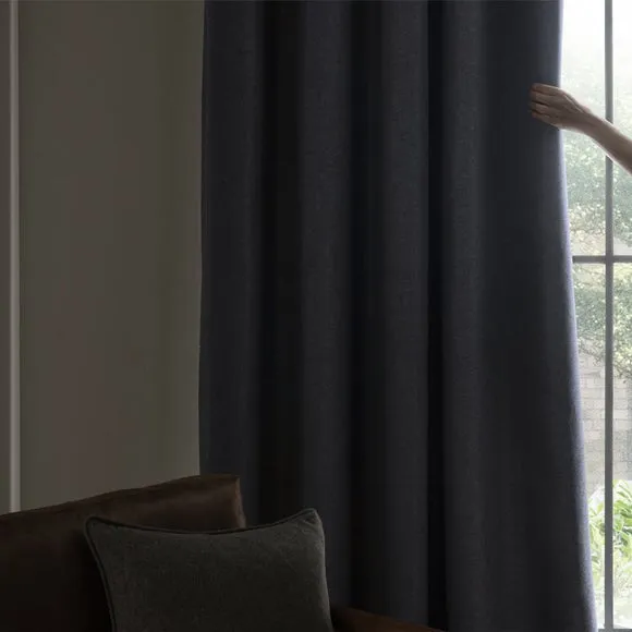 Luna Brushed Pencil Pleat Curtains (Blackout Available) 6
