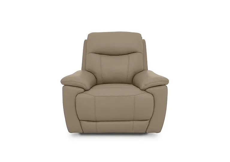 Sloane Leather Power Recliner Chair with Power Headrest - Barley - Sofas and Armchairs - In Time for Christmas