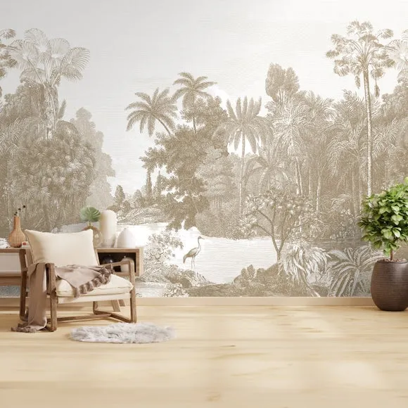 Vintage Tropical Wall Mural 3