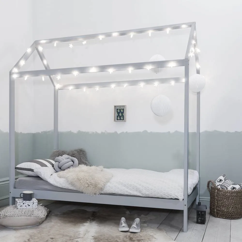 Nöa and Nani Jansen Scandinavian Single Bed Frame in Silk Grey