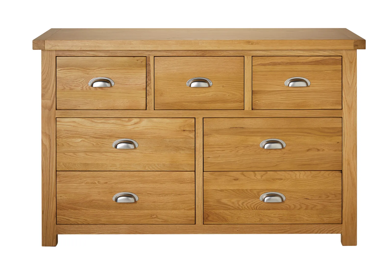 Birlea Woburn 4 + 3 Chest Oak in Light Oak 5