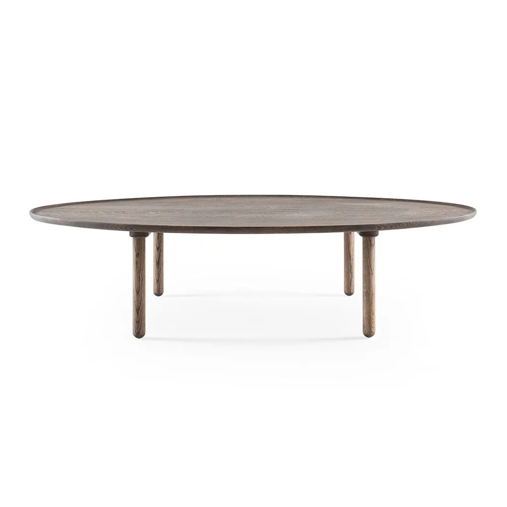 Gazzda Mu Coffee Table Oval 150 x 80cm Smoked Oiled Oak 2