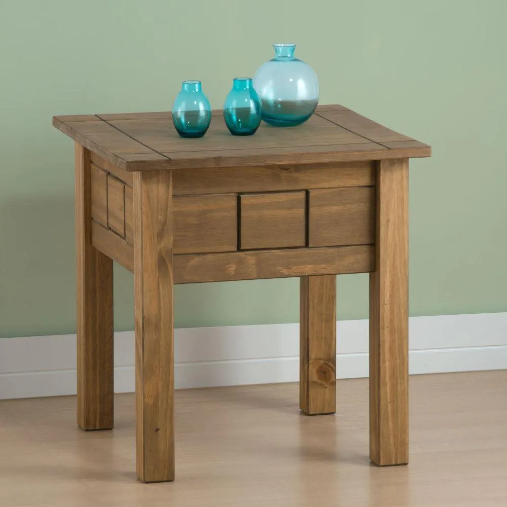 Santiago Pine Lamp Table