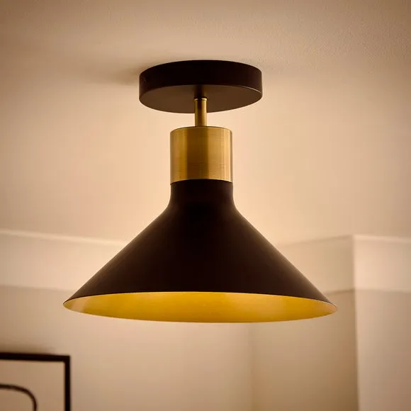 Morgan Industrial Flush Ceiling Light 2