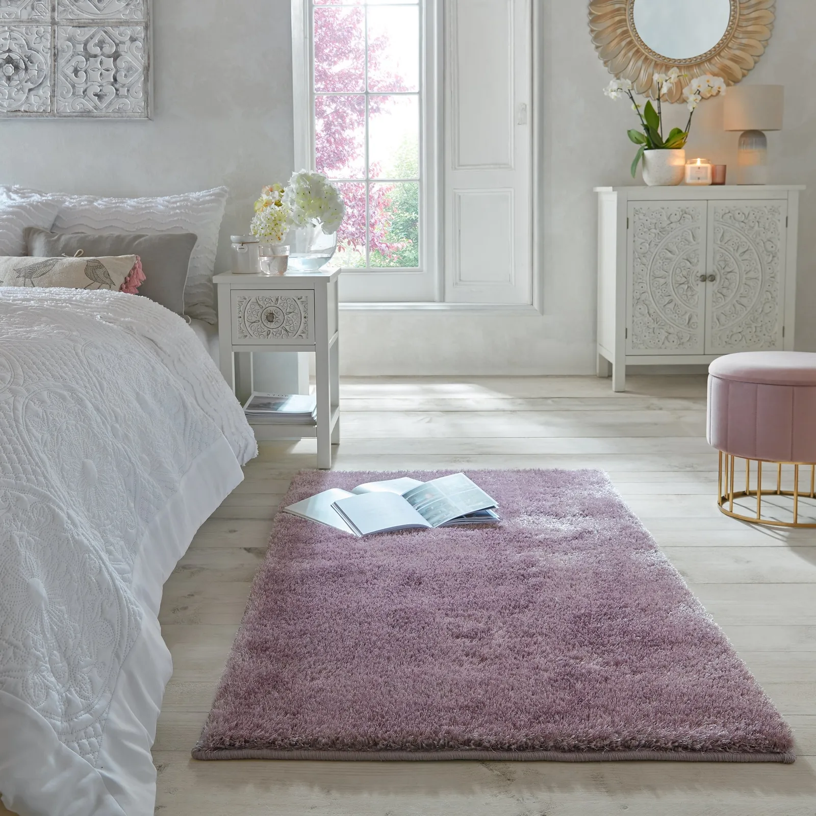 Indulgence Shaggy Rug Purple