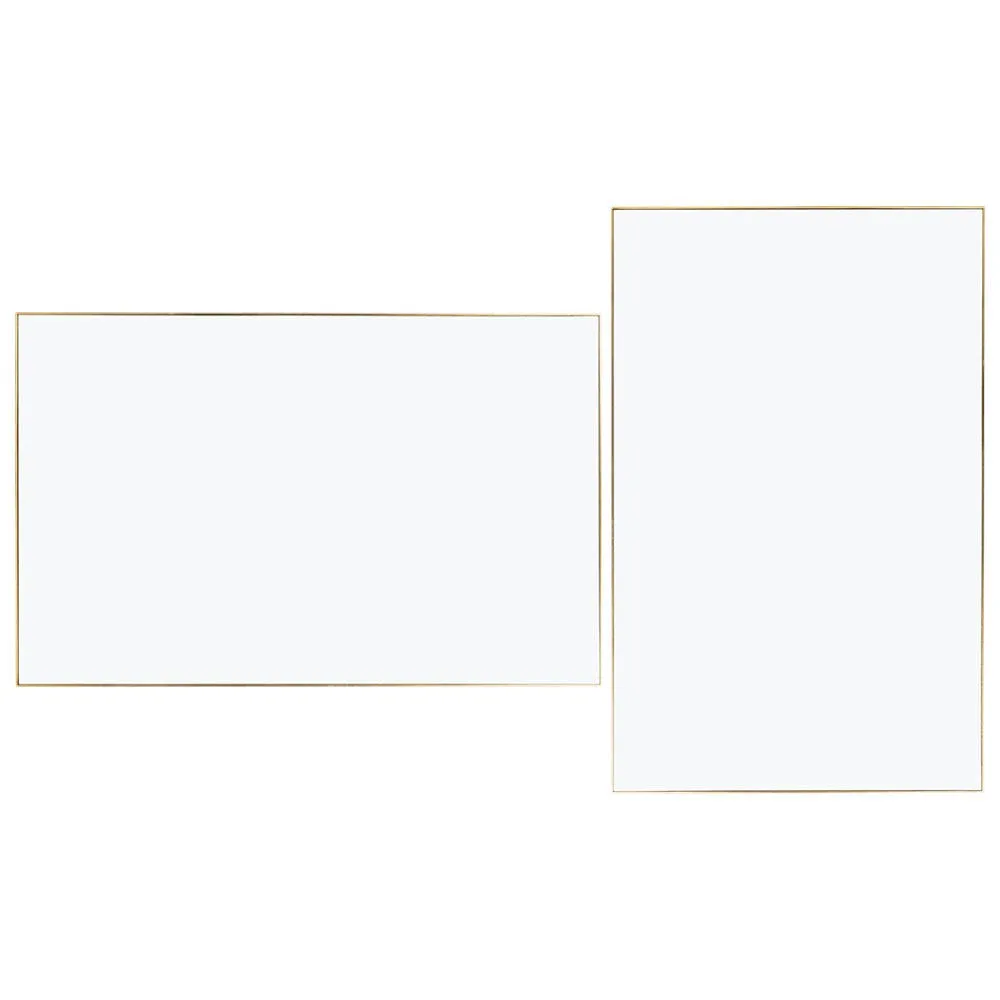 Heal's Fine Edge Mirror Rectangle 110x70cm Gold 1