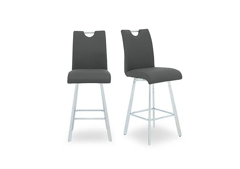 Nadal Pair of Swivel Bar Stools