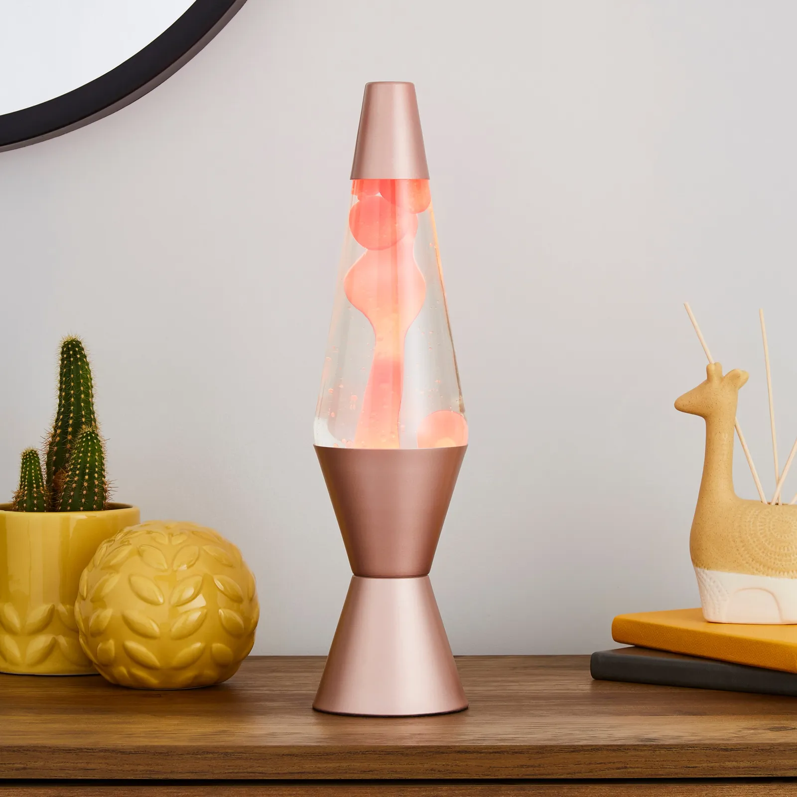 Pink Lava Lamp Rose Gold