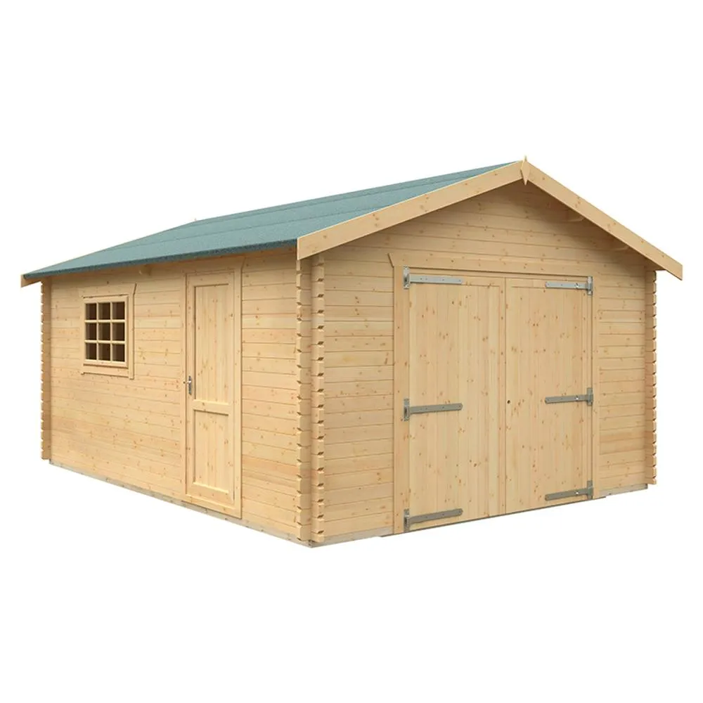 Buttercup Farm 18x14 The Warwick 44mm Cabin - L535 x W415 x H293.2 cm in Natural