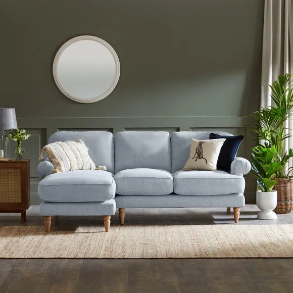 Jolene Soft Texture Corner Chaise Sofa 1
