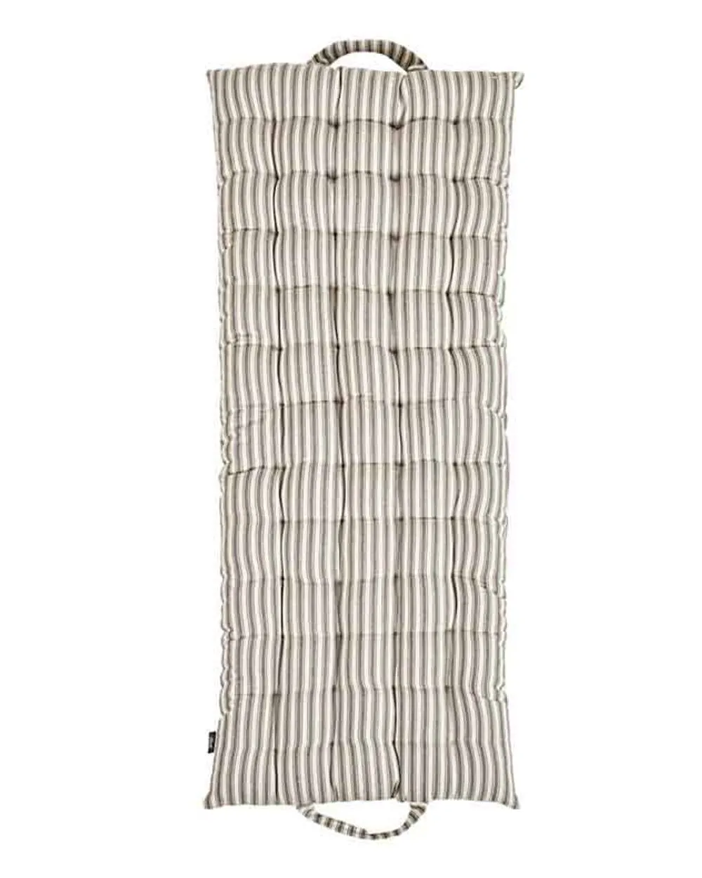 Dibor Traditional Grey Striped Summer Outdoor Garden Bench Cushion L100cm x W45cm 2