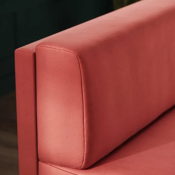 Mae Corner Dining Bench, Matte Plush Velvet 3