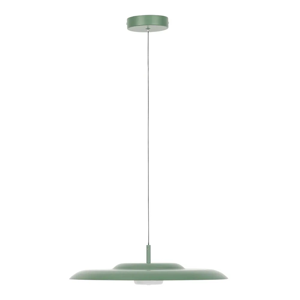 Heal's Diner LED Metal Pendant Light Large Sage 2