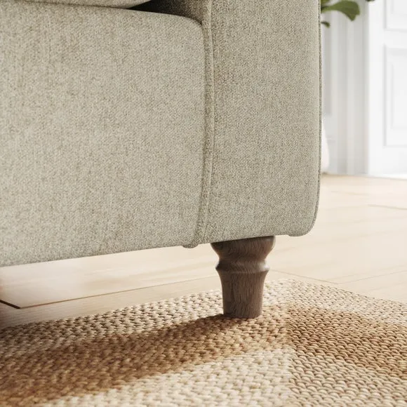 Flori Soft Chenille 3 Seater Sofa 4