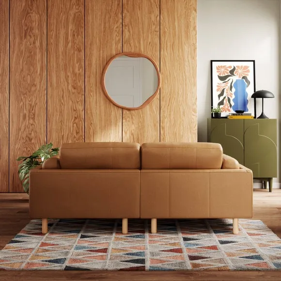 Newton Vintage Leather Corner Chaise Sofa 3