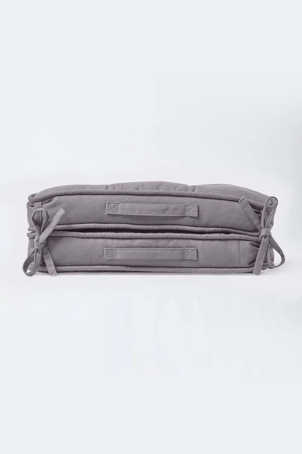 Homescapes Cotton Travel Support Booster Cushion in Charcoal 5
