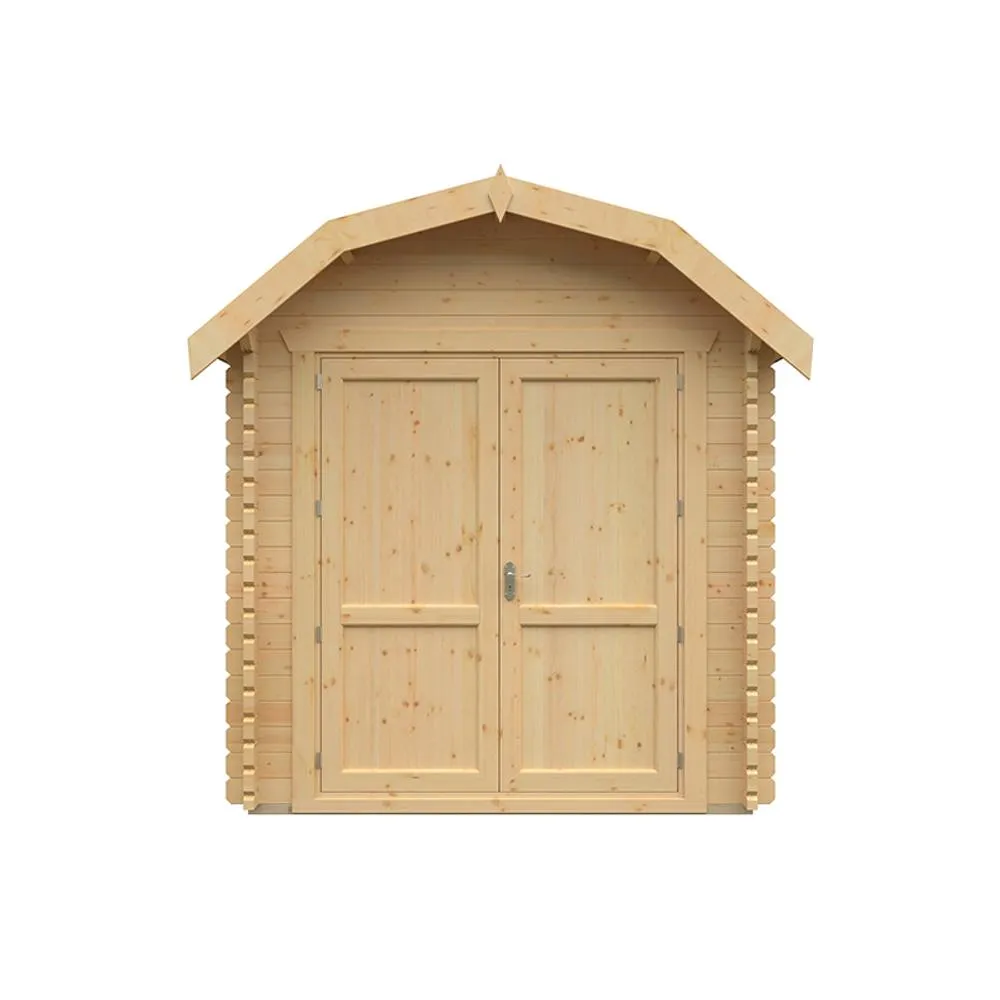 Buttercup Farm 14x8w The Alford Barn Plus 44mm Cabin - L415 x W235 x H277.6 cm in Natural 3