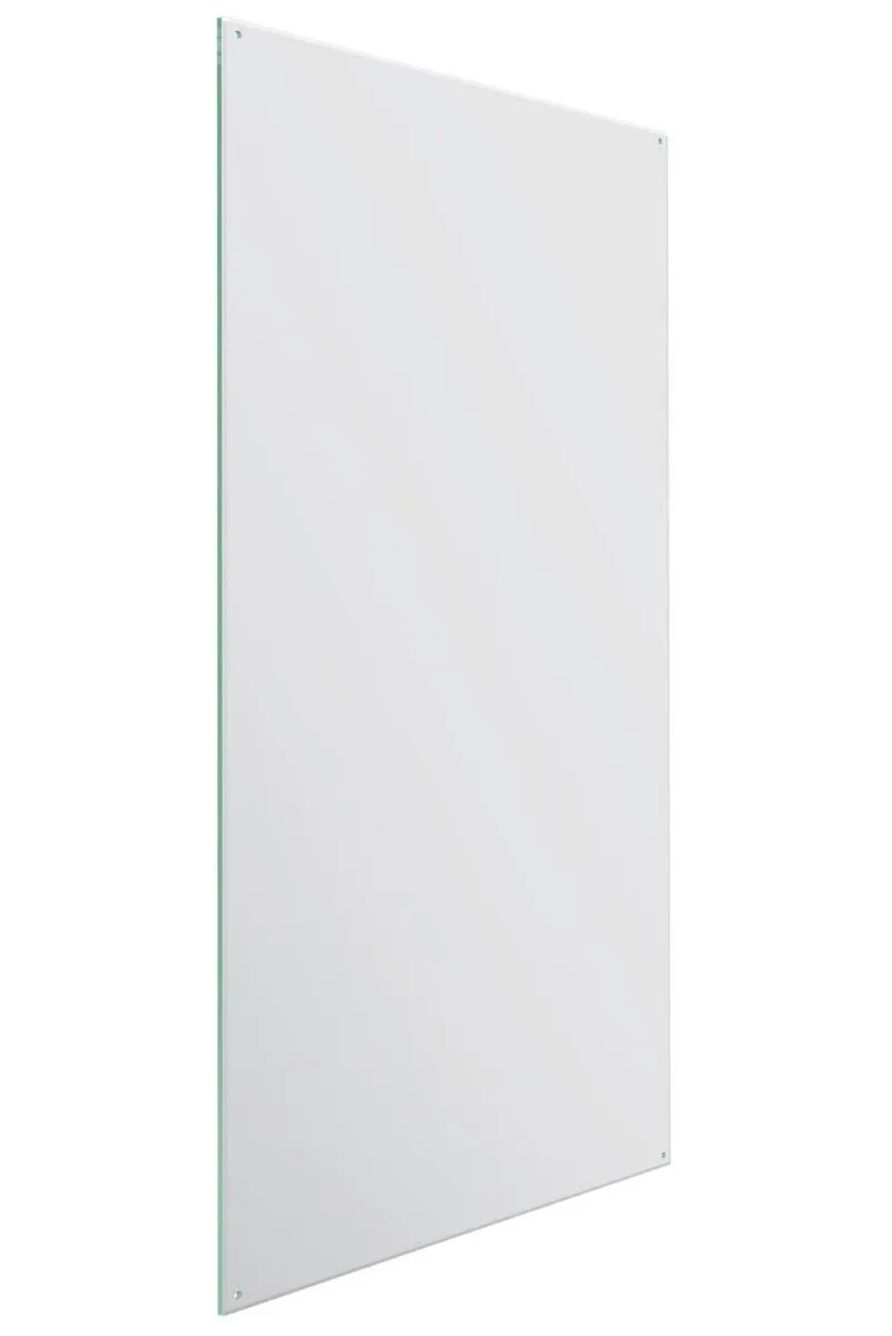 MirrorOutlet Circuitt 4mm Sheet Mirror Glass Polished Edges 4 Holes 150 x 100cm in Silver 3