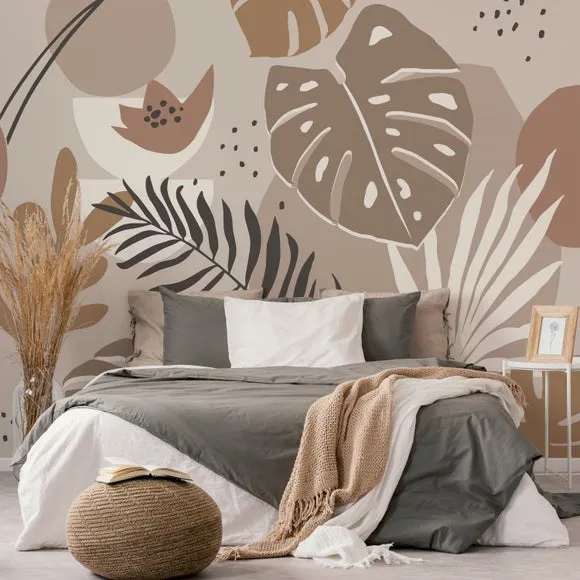 Tropical Abstract Wall Mural 2