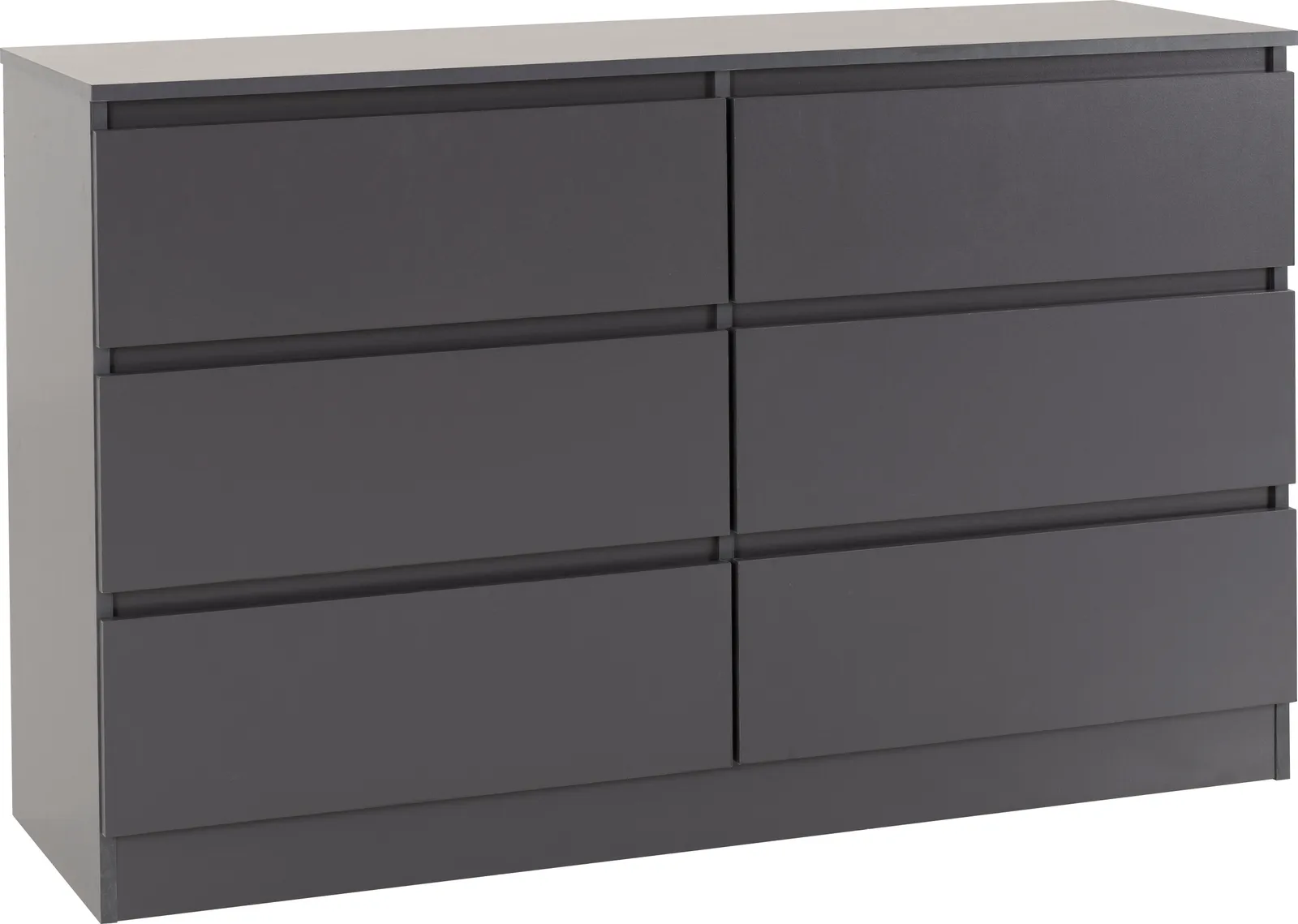 Seconique Malvern 6 Drawer Chest in Grey 2