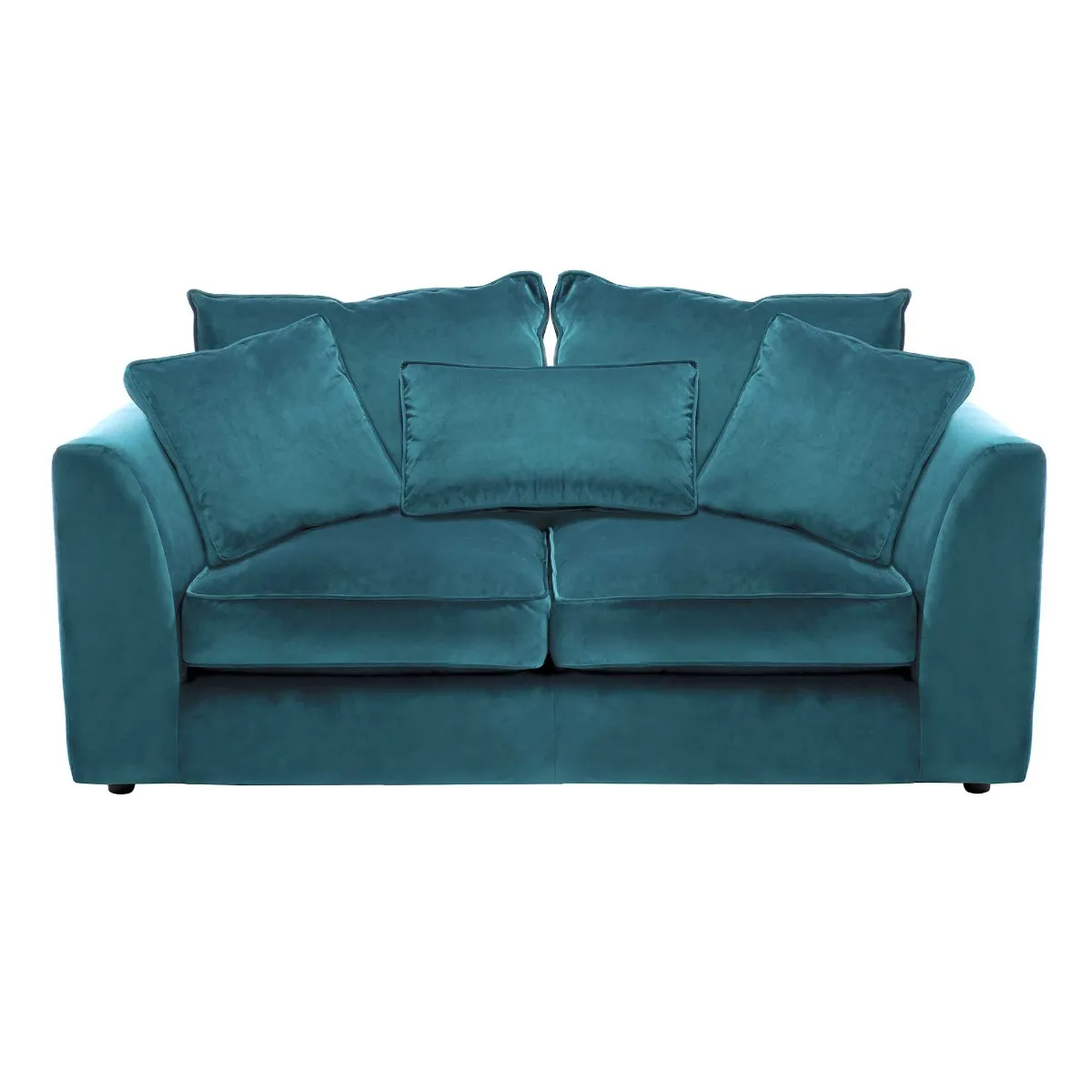 Harrington Small Sofa, Lumino Teal With Foam Interiors