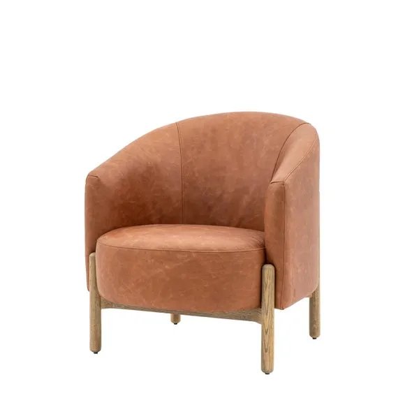Belmont Leather Tub Chair 3