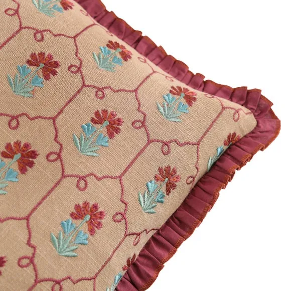 Wylder Nature Agatha Fibre Square Cushion 2
