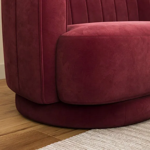 Carmen Quilted Velvet 2 Seater Sofa 5