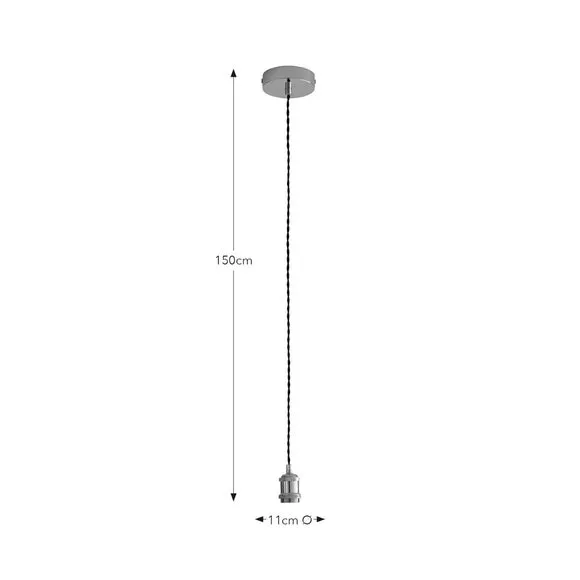 Charlie Industrial Adjustable Pendant Flex Ceiling Light Cable 6