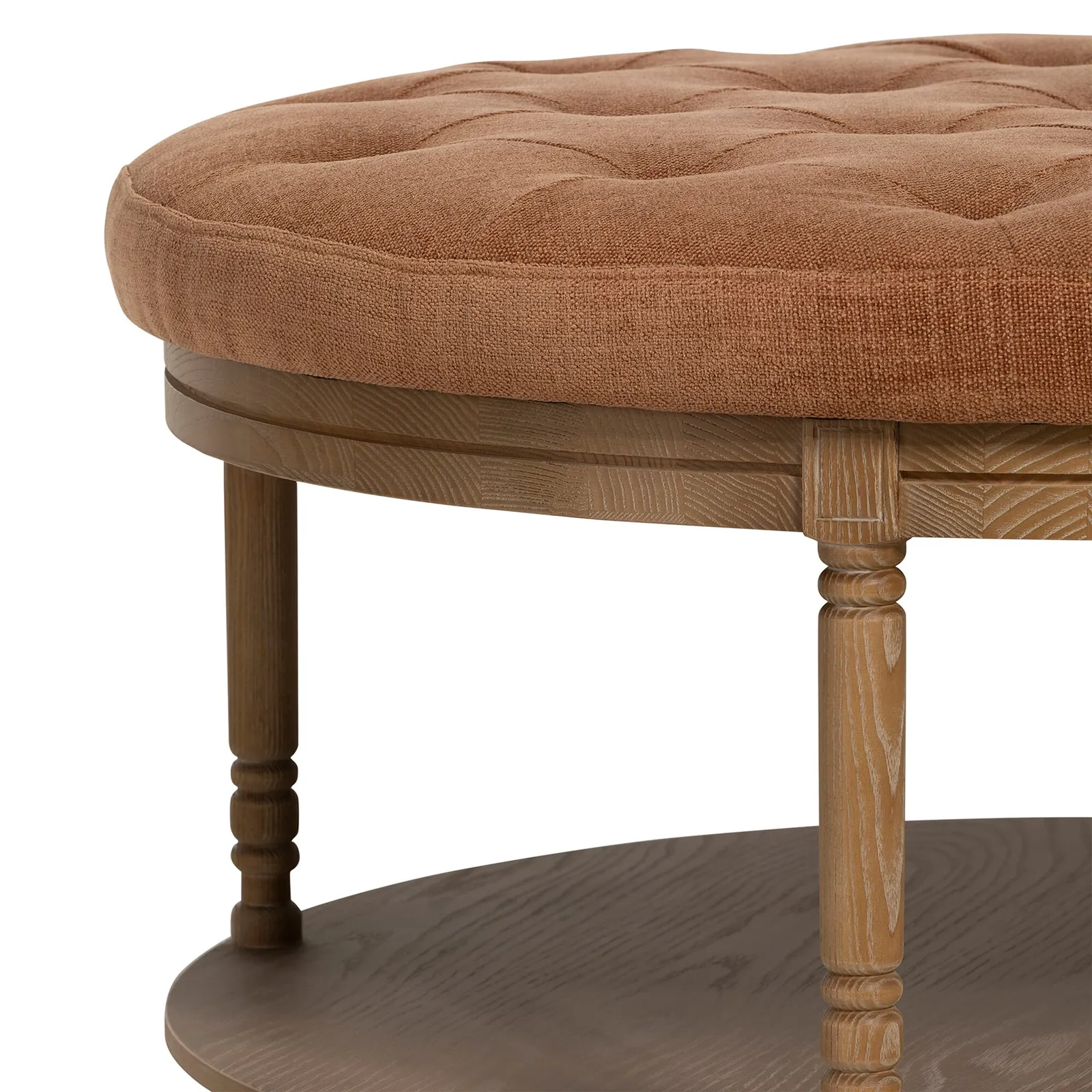 Downton Coffee Table, Round, Orange Wood | Barker & Stonehouse 3