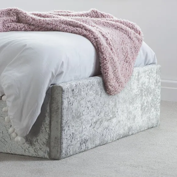 Berlin Crushed Velvet Ottoman Bed Frame 4