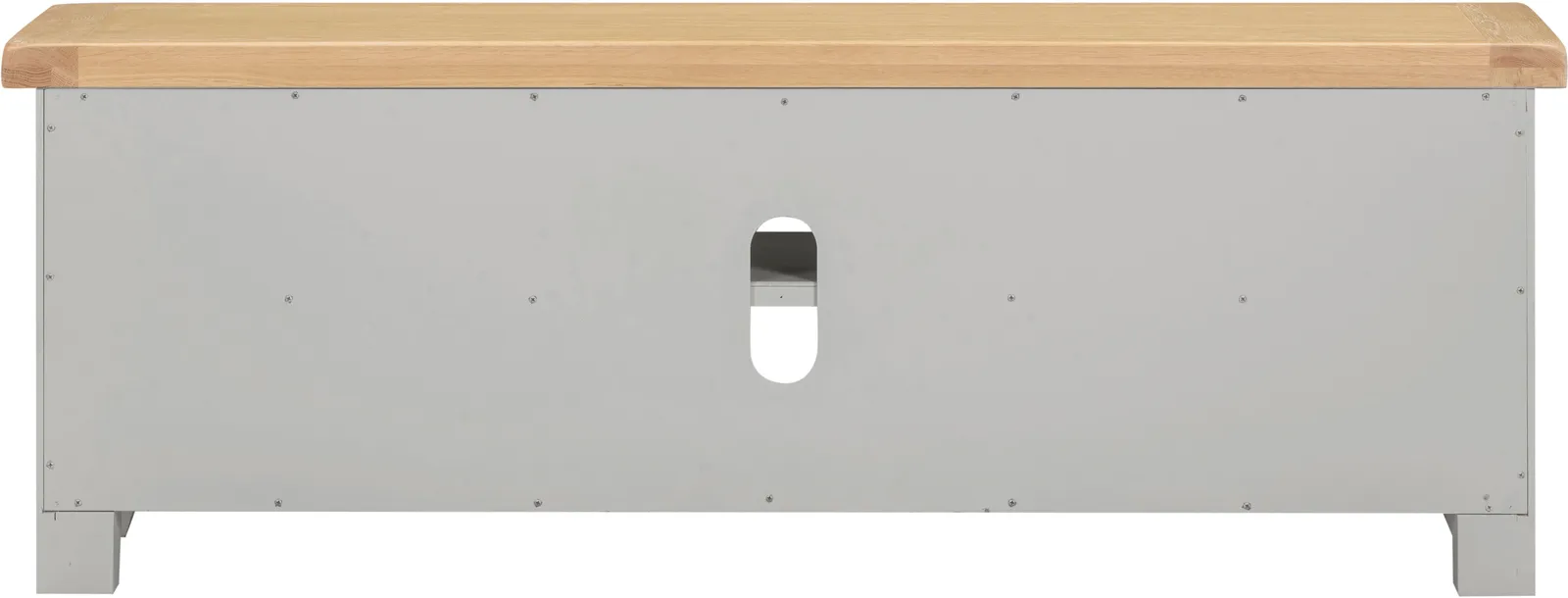Seconique Windsor Straight TV Unit (Fully Assembled) in Light Grey 5