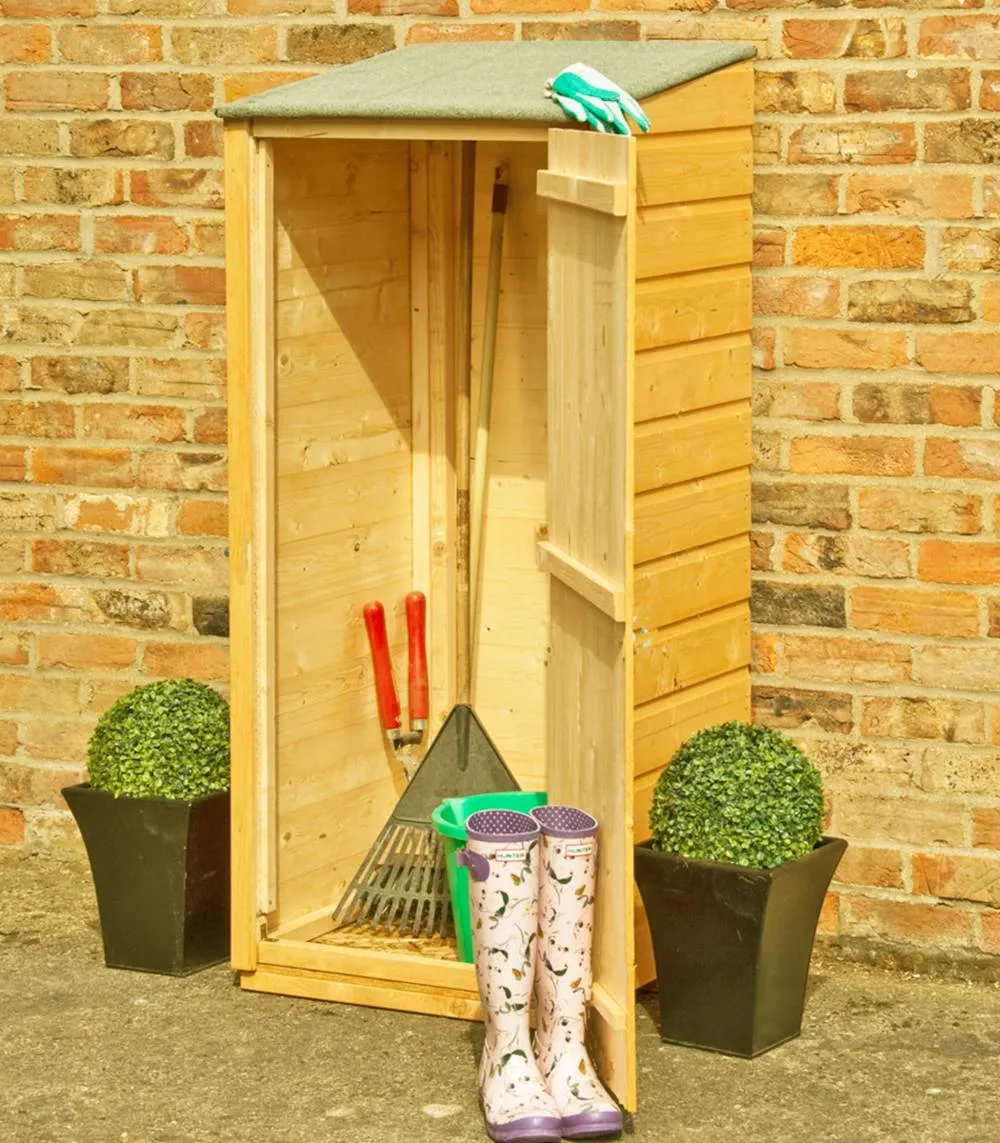 Shires Garden Store Shiplap Garden Shed Approx 2 x 2 Feet in Brown 3