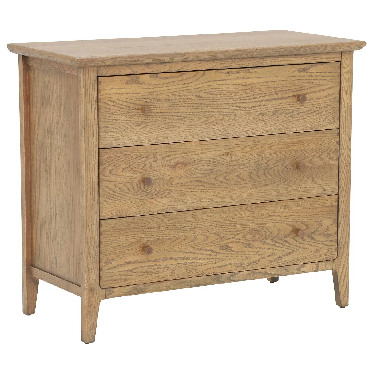 Runswick 3 Drawer Chest, Oak