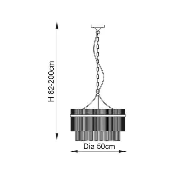 Return - Vogue Langdon 5 Light Chandelier 6