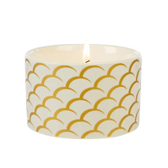 Fired Earth Medceramic White Tea and Pomegranate Candle