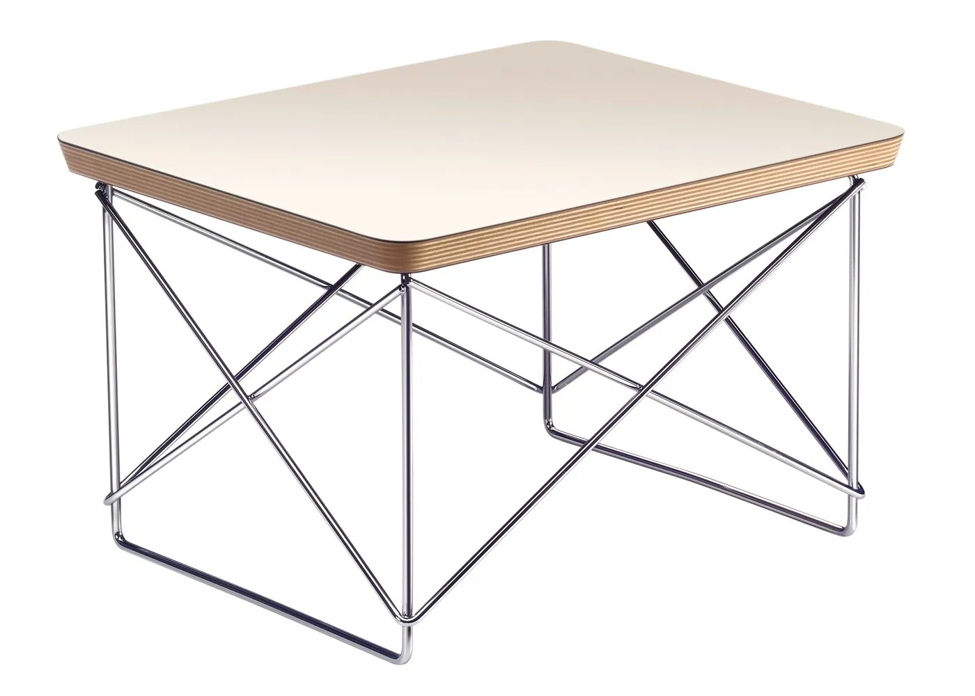 Vitra Eames Occasional Table LTR White Chrome Base