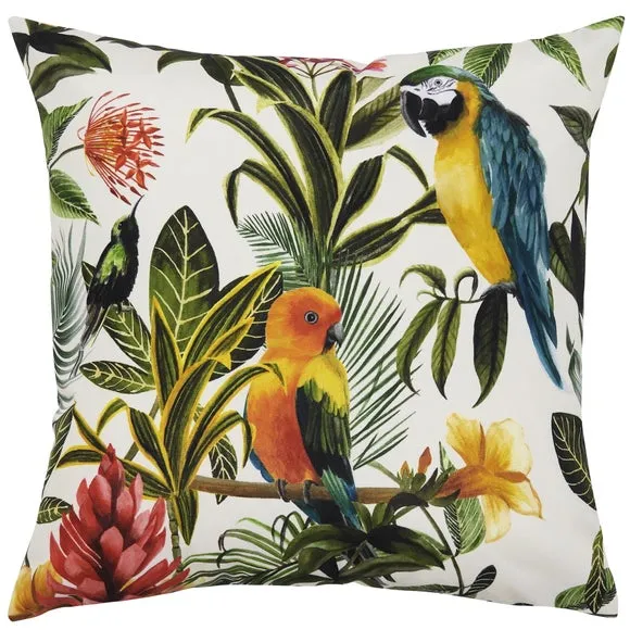 Parrots Multicoloured Outdoor Cushion 2