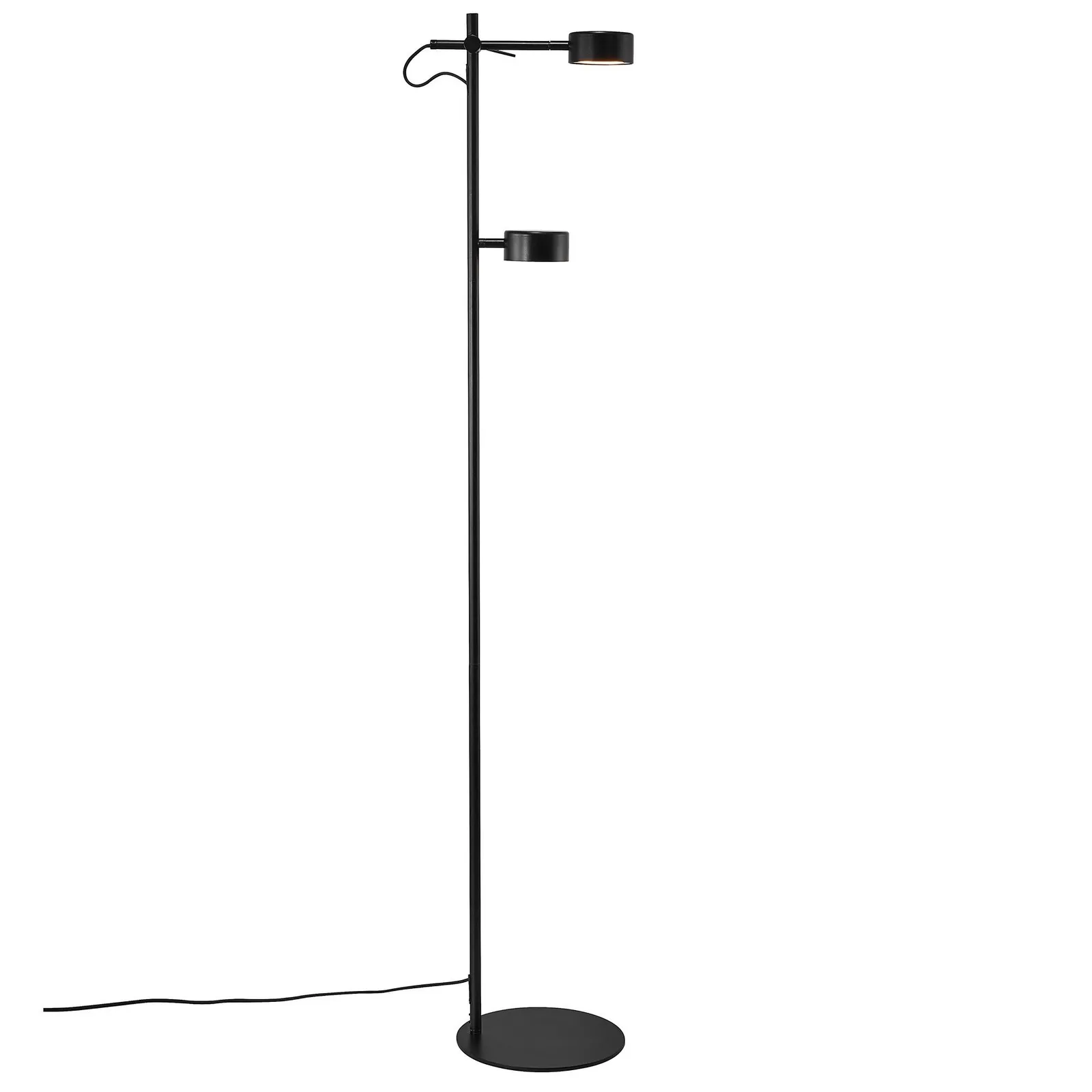 Nordlux Clyde Floor Lamp Black Metal Livingroom LED Switch 2700k
