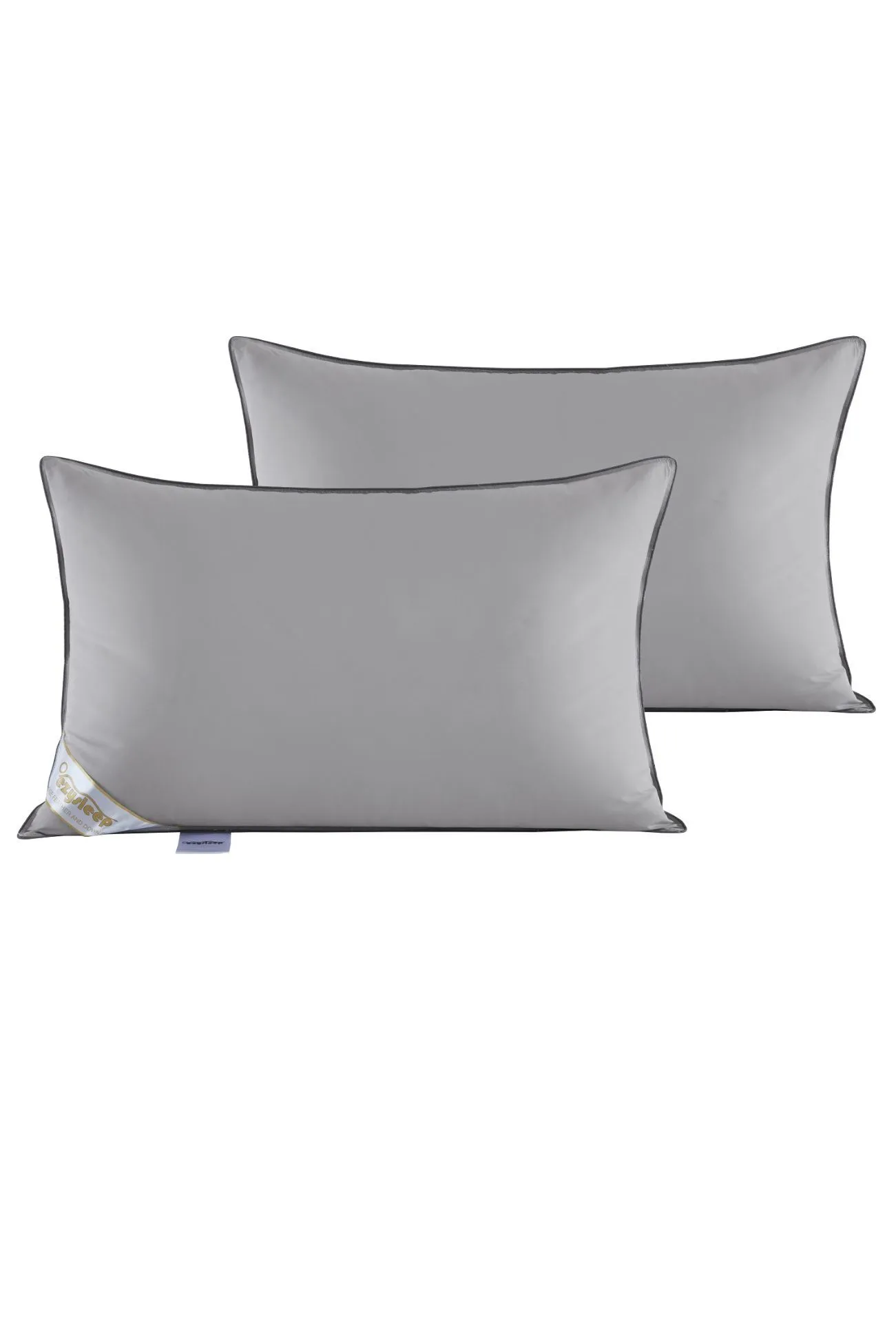 Groundlevel Grey Shredded Supersoft Goose Feather & Down Pillows