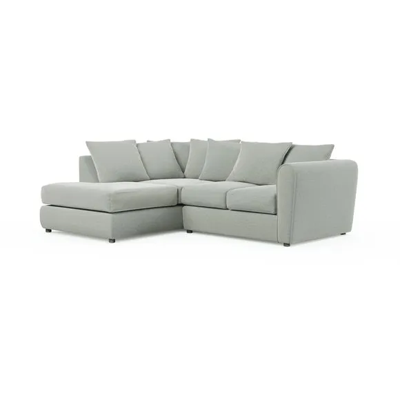 Blake Basket Weave Texture Corner Chaise Sofa 6